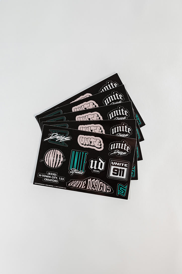 Unite Stickerbogen